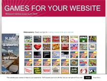 Tablet Screenshot of gamesforyourwebsite.com